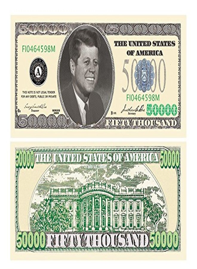 American Art Classics Set of 100 Bills-$50,000.00 Casino Party Money - Image 1